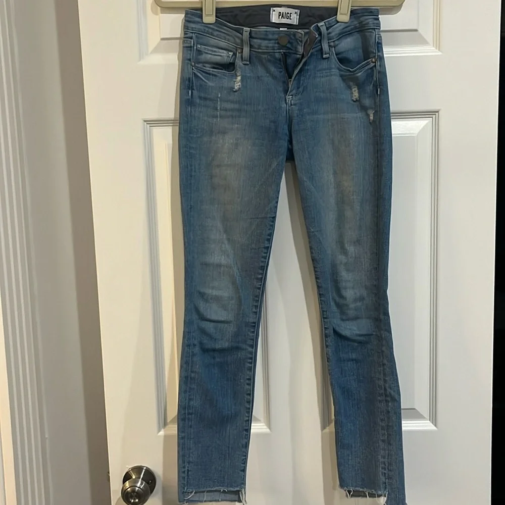 Paige Premium Denim light wash jeans - Picture 1 of 4